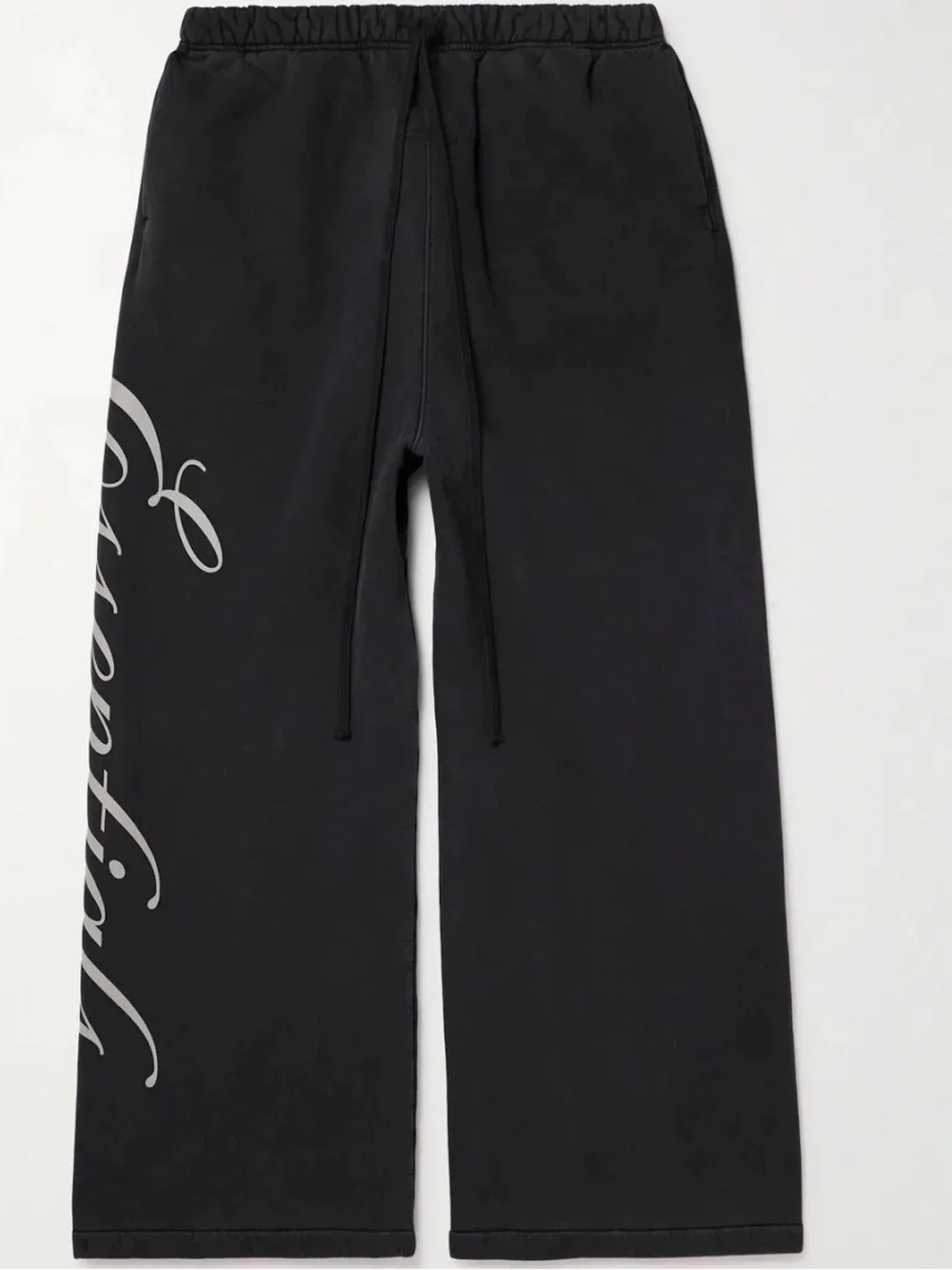 Fear of God Essentials Men’s Black Fleece Sweatpants Vertical Logo Size L